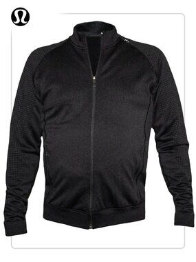 Lululemon Men's Black Zip Top (Size L)
